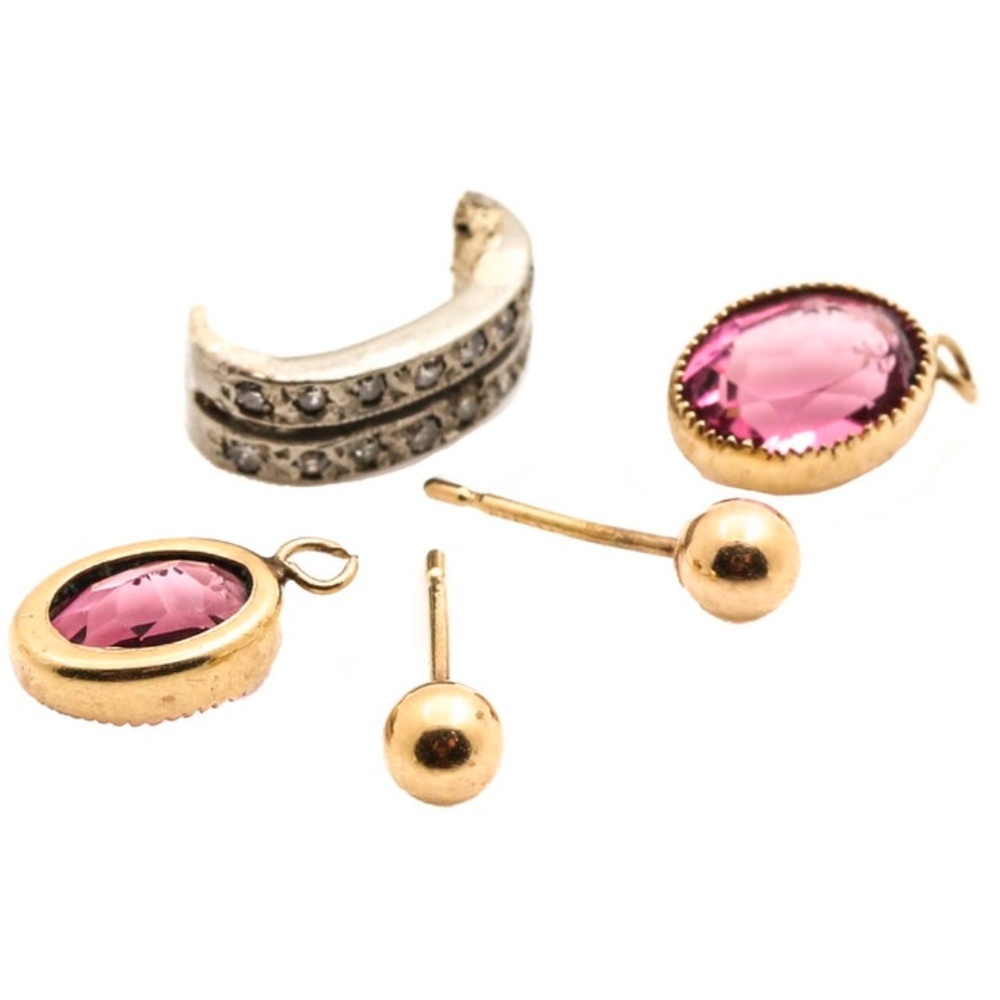 14K Yellow & White Gold, Diamonds Findings